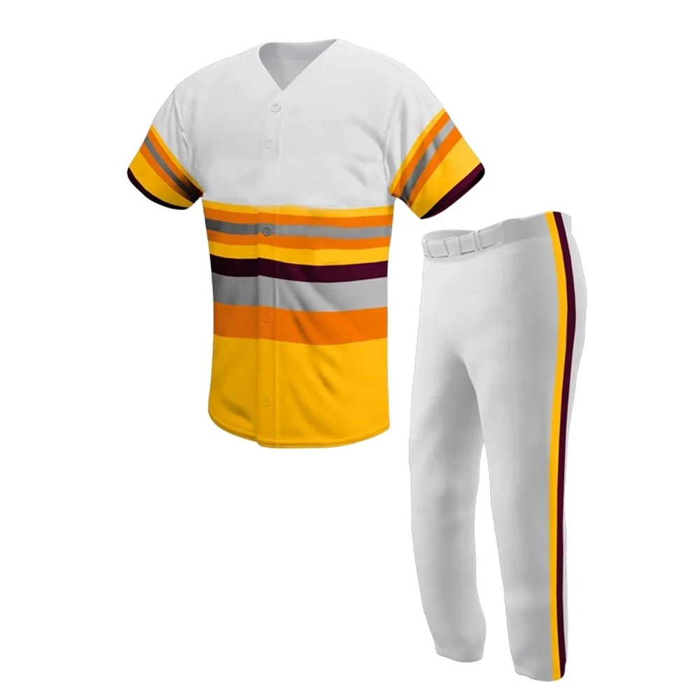 Cheap Wholesale Plain Baseball Jerseys Professional Custom 100%Polyester Baseball Uniform