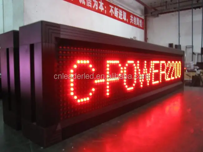 Hot Sale Single Full Color Led Moving small Message Display banner sign Board P10/P10 LED Sign 16x32