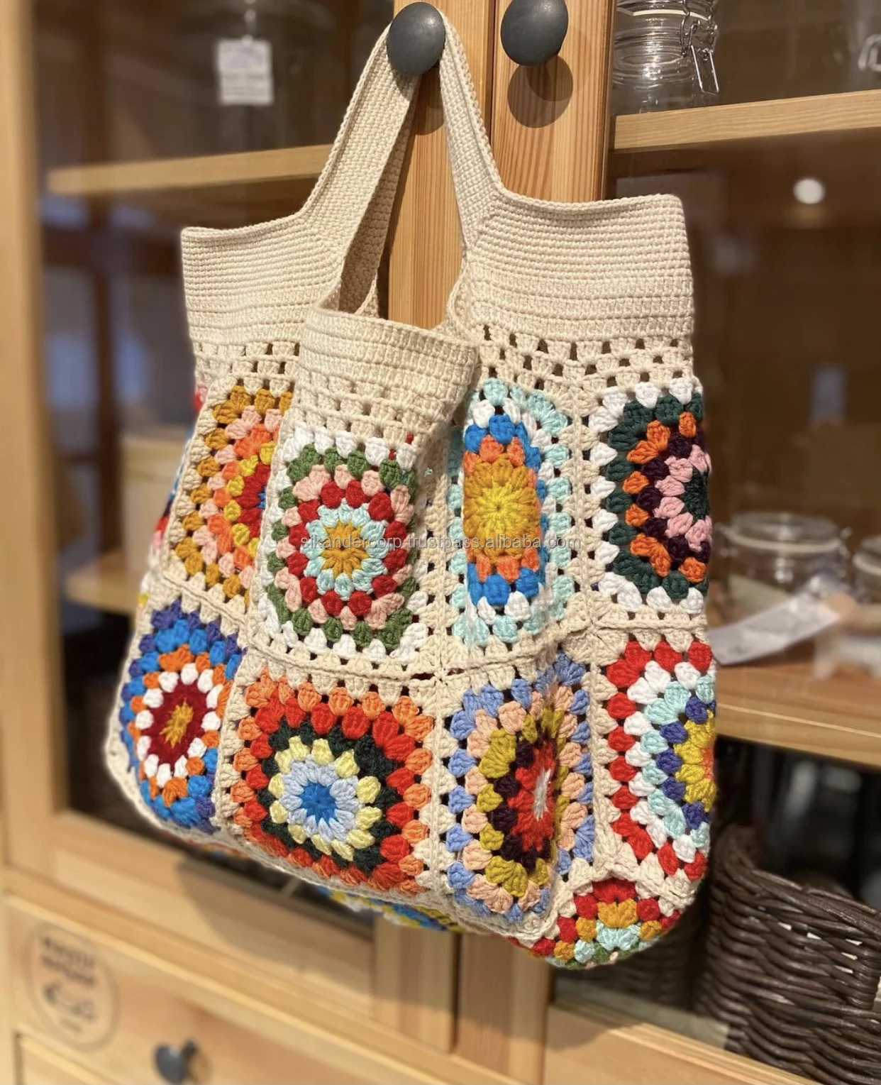 Ladies Handmade Crochet Bags Granny square Bags Shoulder bags