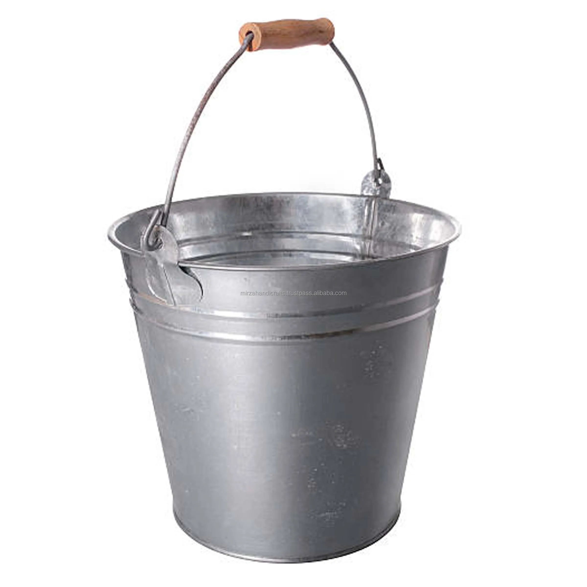 Galvanized Finished Ice Bucket European Style Ice Bucket Ice Cube Barrel Metal Handmade