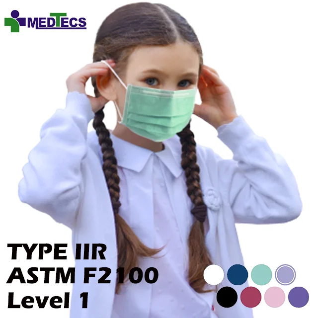 2 Sizes Bulk Children 50Pcs 3Ply Surgical Child Sized Kids Face Mask