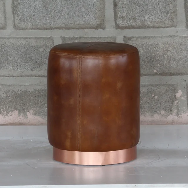 Кожаный Пуф