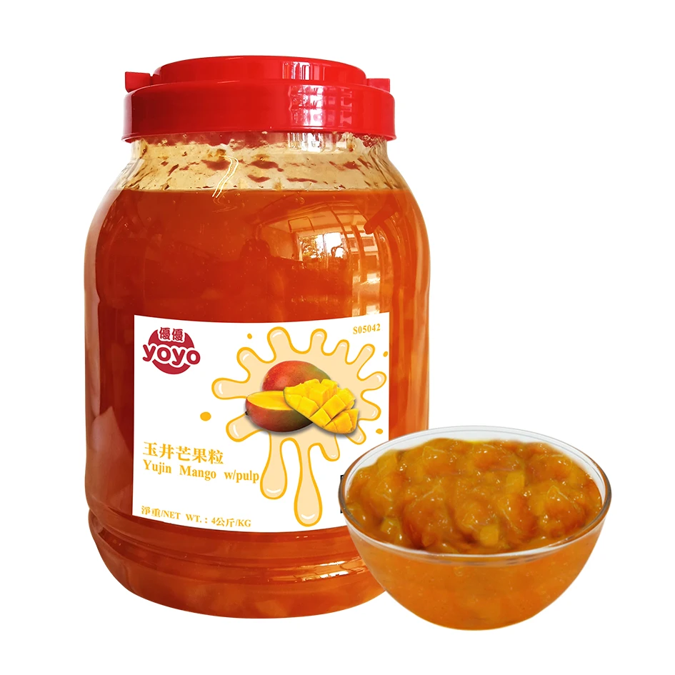 Пузырьковый чайный сироп фруктовый манго варенье с целлюлозой для напитков