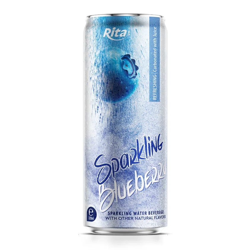 320ml Sleek Can Sparkling Peach Water Hight Quality Wholesale Carbonated Beverage Private Label Soft Drink OEM ODM