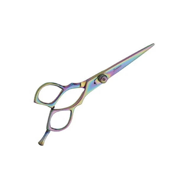 Синие парикмахерские и филировочные ножницы с титановым покрытием 2023