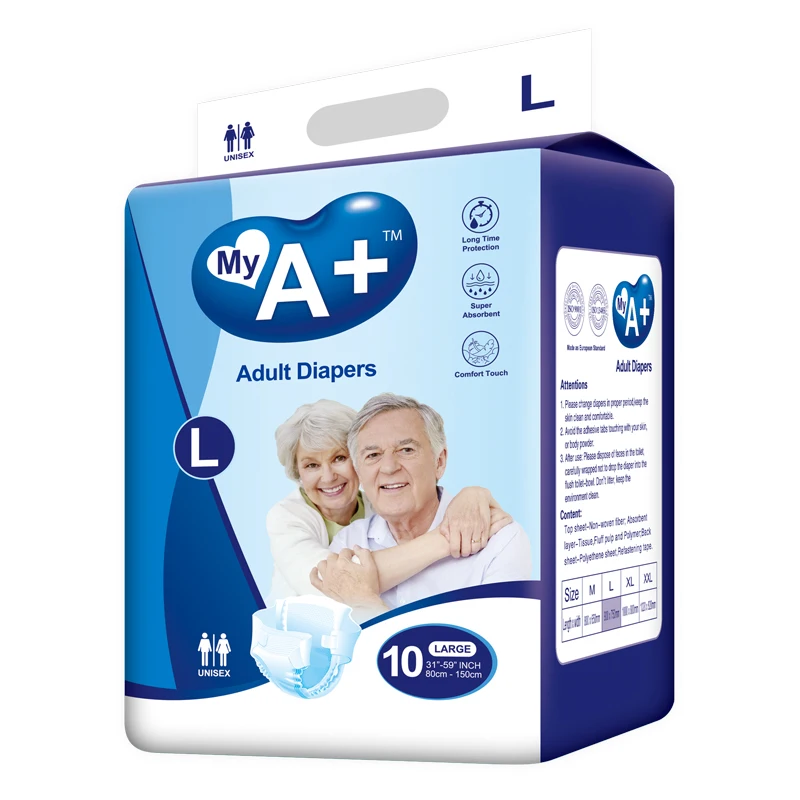 Customized available free sample offers high quality absorption adult diaper day and night use adult tapes diapers