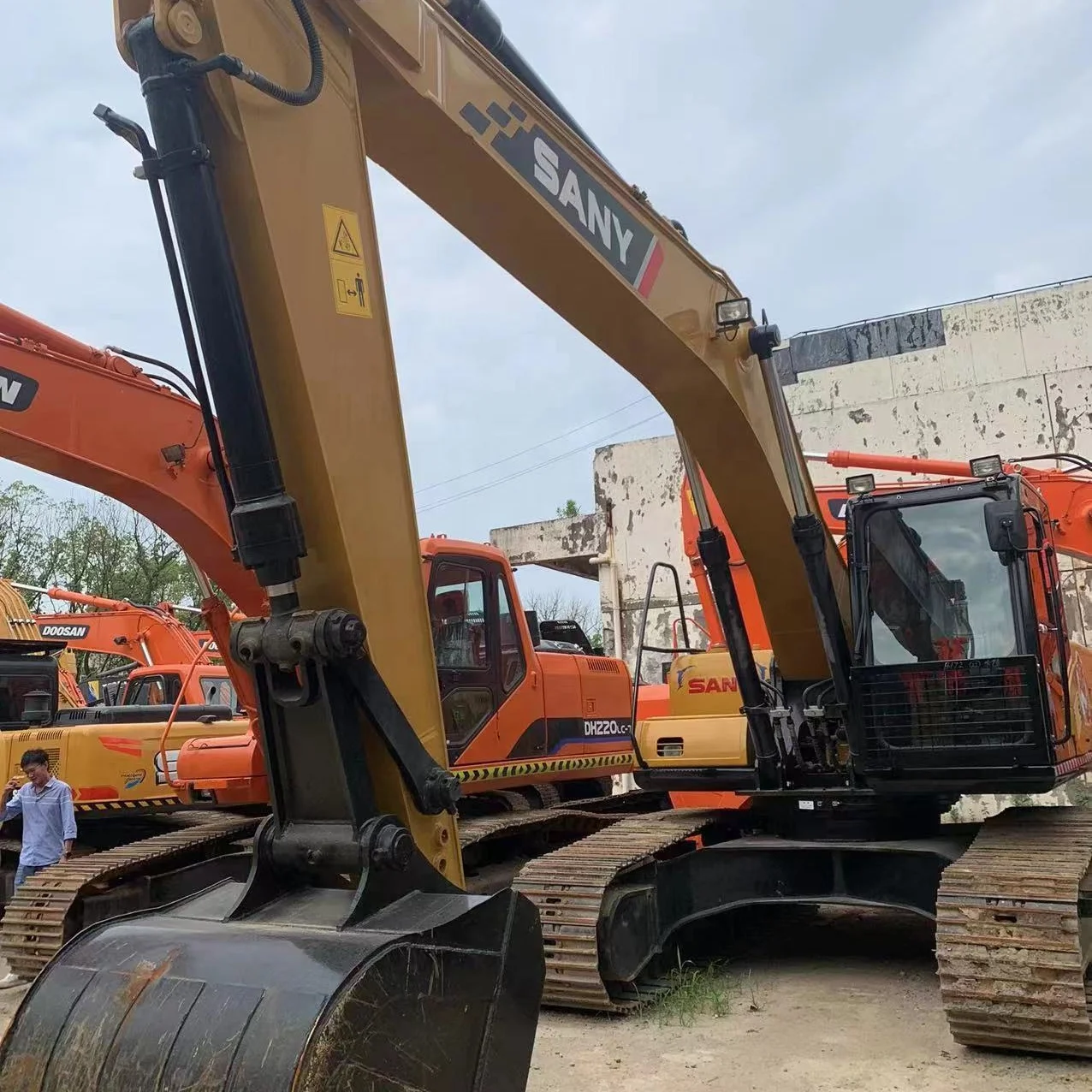 China top brand used 21 ton sany sy215c excavator sy215 excavating machinery 215 model 215c sy215c-9