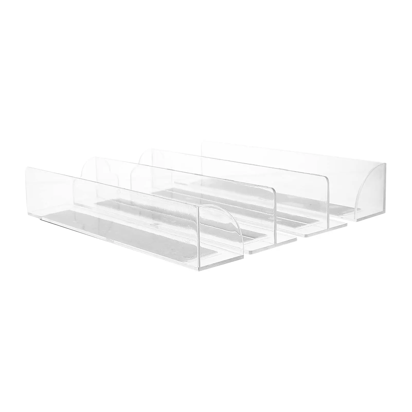 Supermarket Retail Store Magnetic Clear Acrylic Plastic L Shape Shelf Divider for Shop Metal Shelves