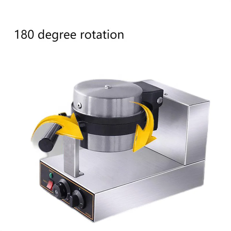 1300W Mini Belgian Round Bubble Waffle Maker Commercial