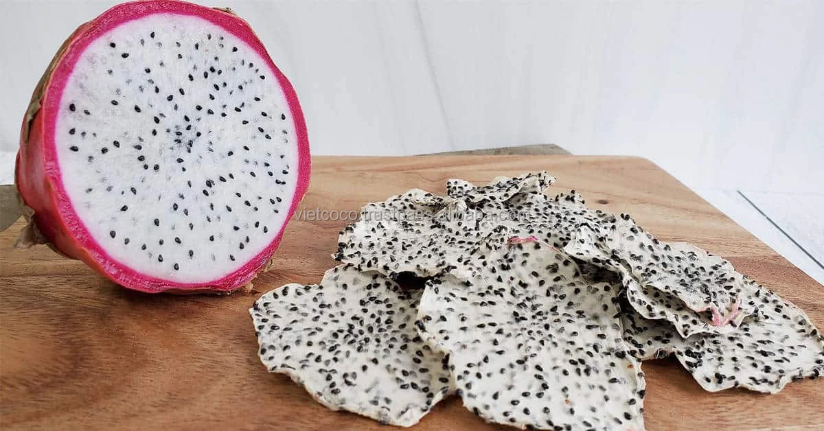 Sliced Soft Dried Red Dragon Fruit Retail Bulk Packing Design Bag OEM In Vietnam