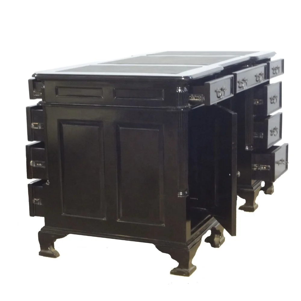 French Style Partner Desk President Desk Wooden Executive Desk Designed to Furnished European Style Office Furniture