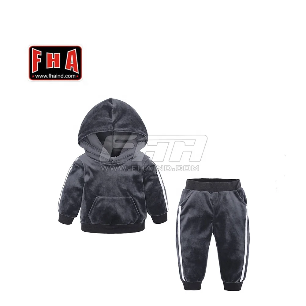 Latest Design Wholesale Custom Sports Casual Sweatsuit Set Boys Sportswear Cheap Camouflage Hooded Tracksuit For Kids