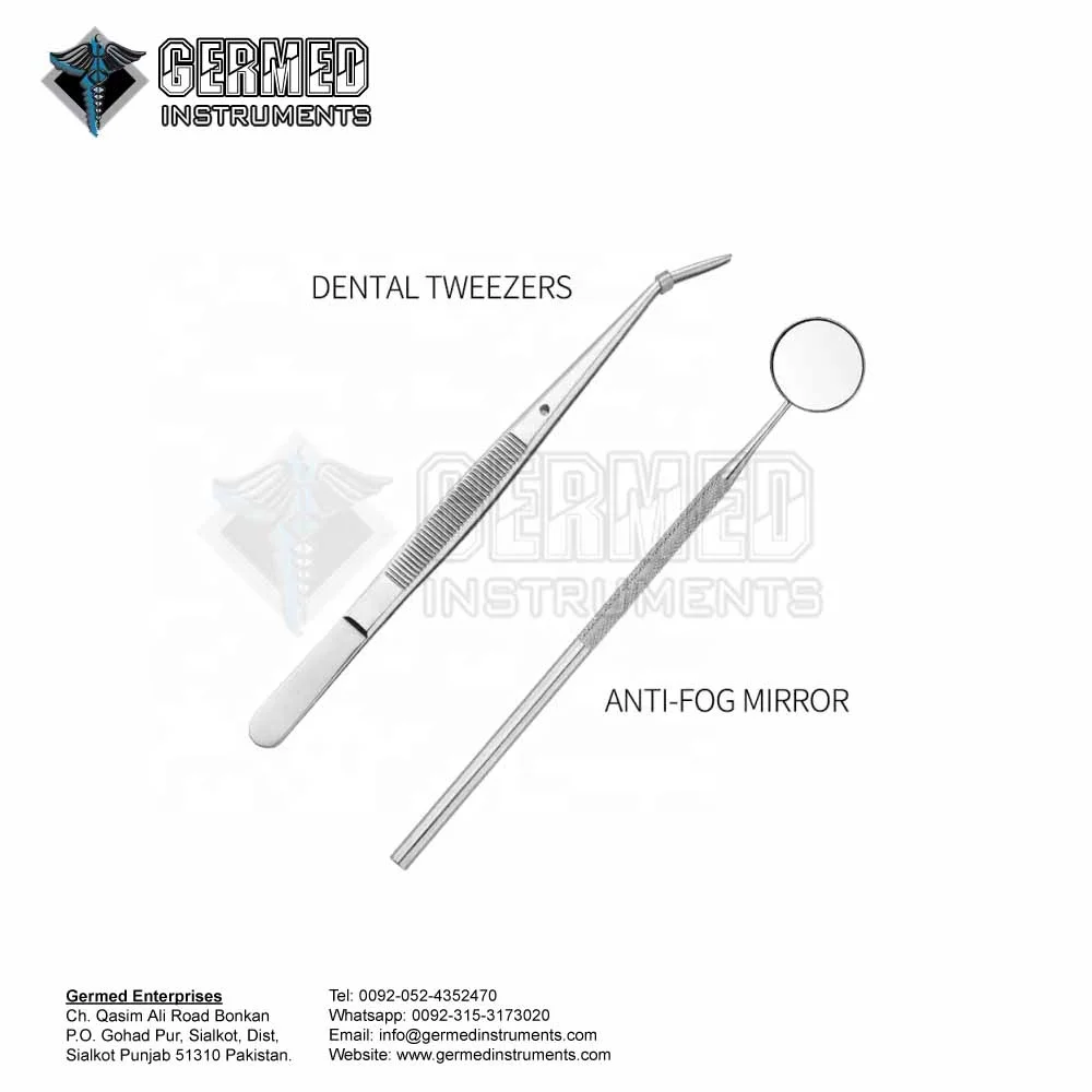 Sialkot Pakistan Made Manufacturer Supplier Dental Diagnostic Instruments Set of 3 PCS / Oral Surgery Instruments GERMED ENT