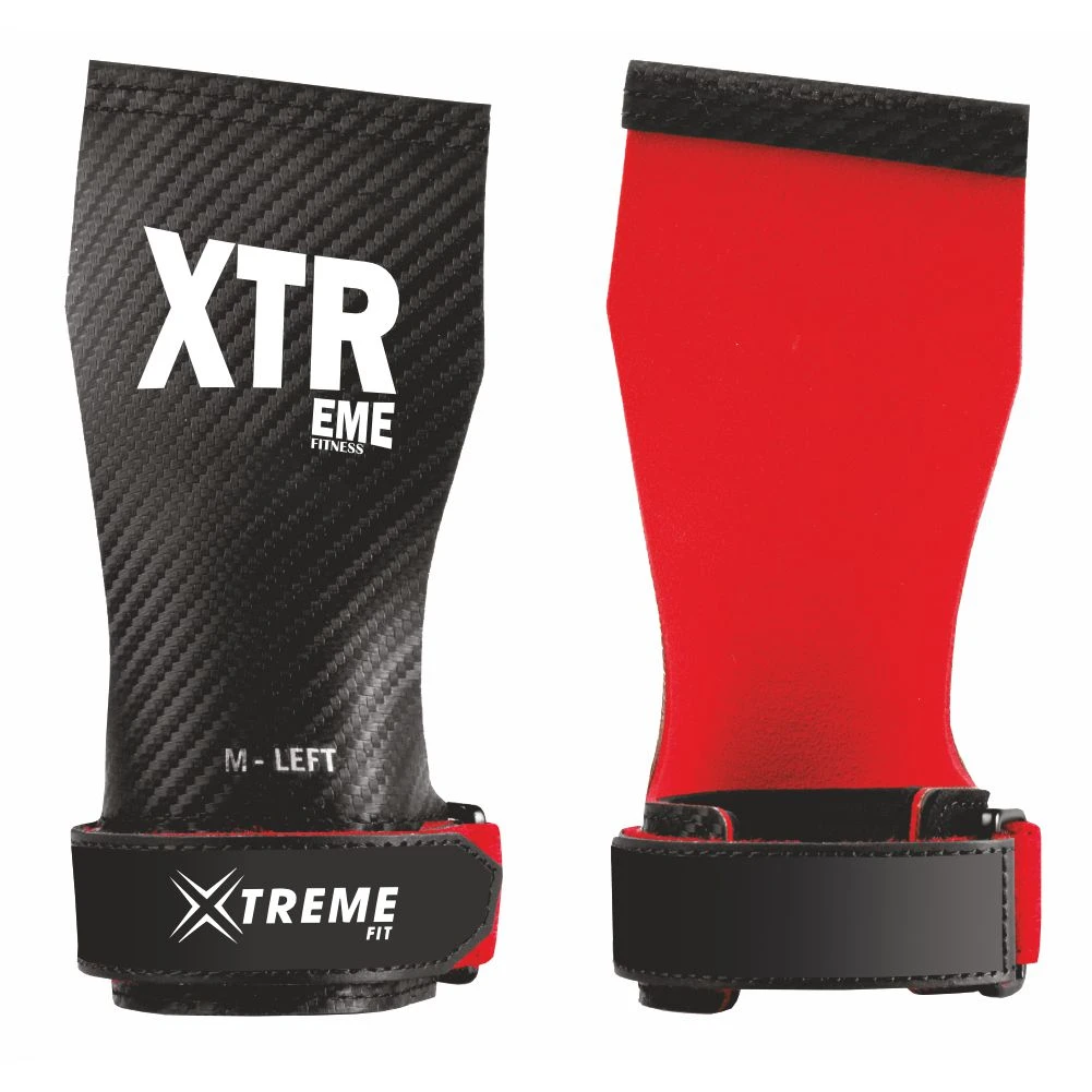 Professional Quality Weight Lifting Pull Up Bar Hand Grip Pads Non Slip Rubber Palm Protection Grip With Adjustable Wrist Strap