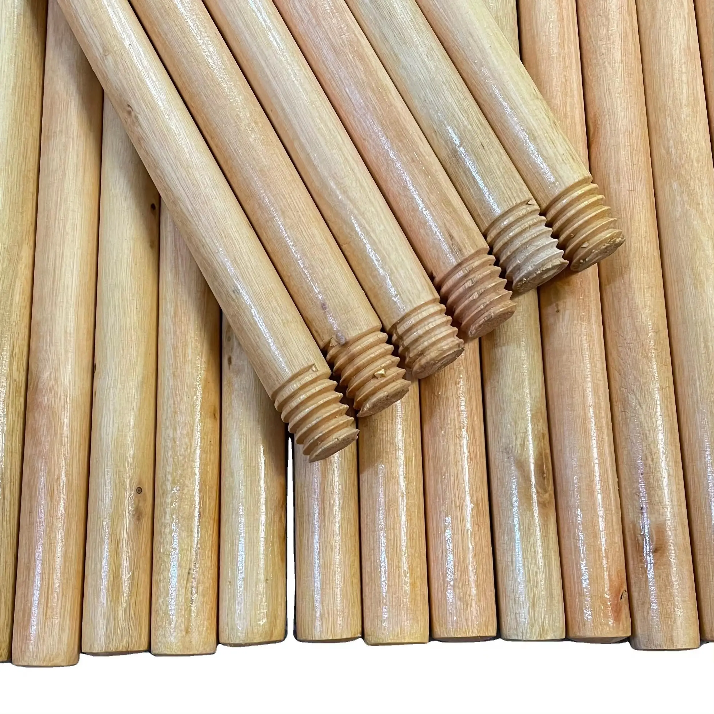 Long 120cm Housekeeping Cleaning Mop Stick/Handles round Wooden Stick with PVC Steel Metal Broomhead Dustpan for Home Use