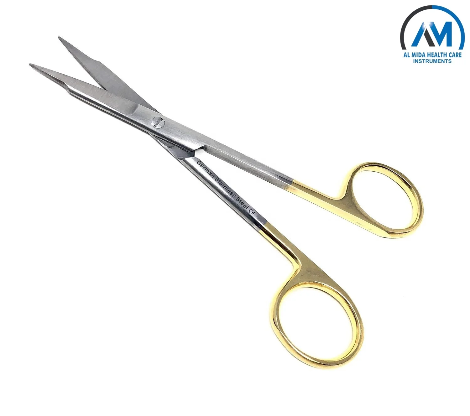 Goldman Fox Scissor 13 cm Straight & Curved with Super Cut Sharpness  By Al Mida