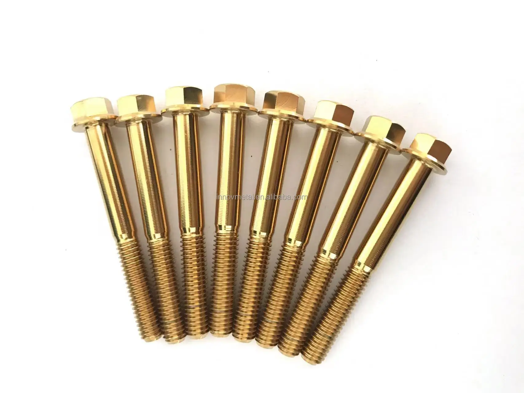 M5 M6 M8 M10 M12 Titanium Hex Flange Bolt