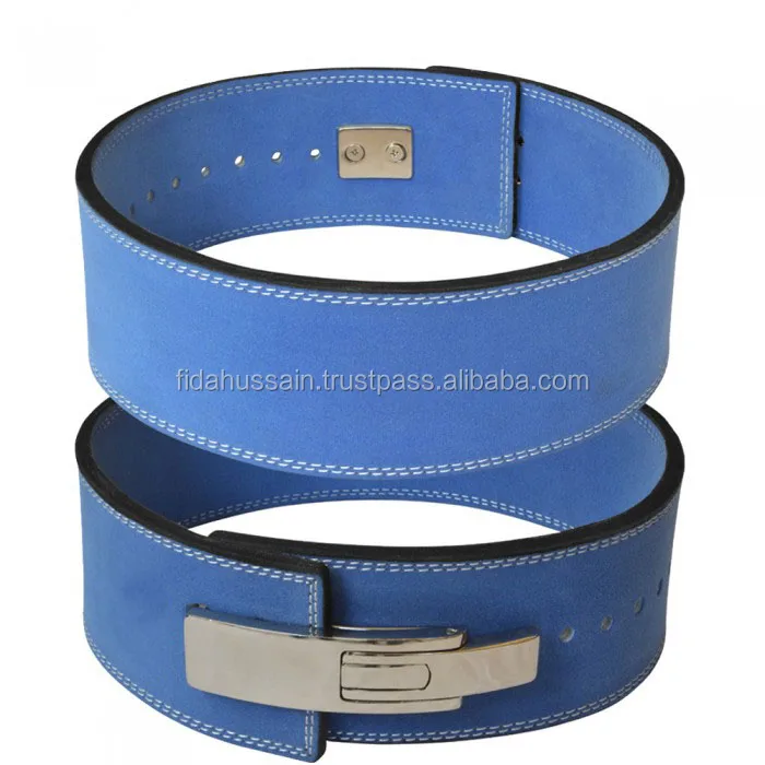 High Leather Weightlifting Genuine Leather Lever Belt Custom Design Leather Lever PowerLifting  Belt