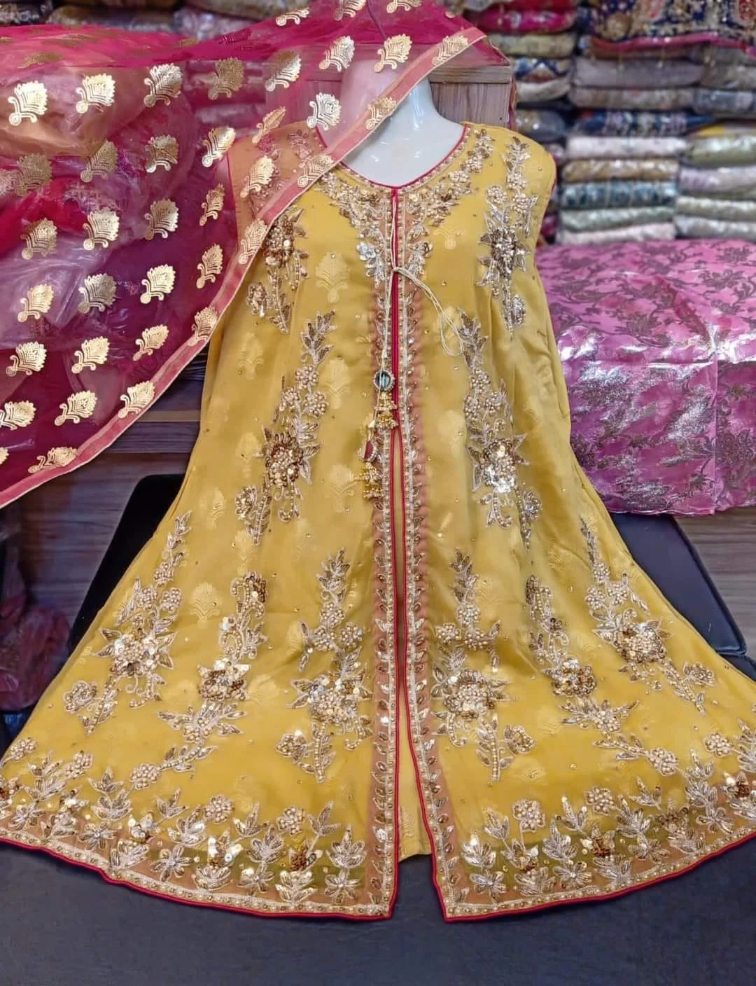 Indian Pakistani Latest Raw Silk Heavy Handwork Suit Special Occasion Wedding Hot Selling Dress 2022