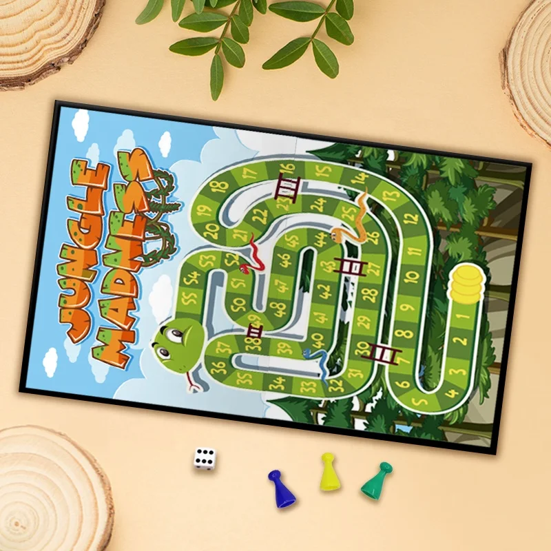Educational Brain Teaser Board games Snakes & Ladders Board Game