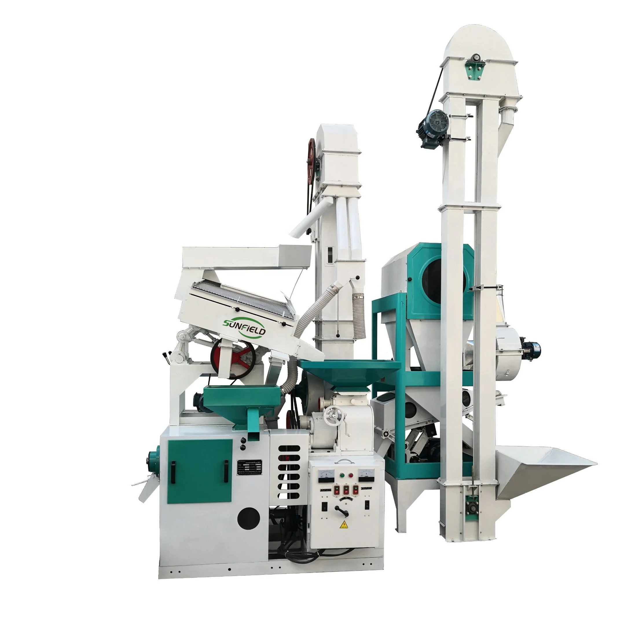 20TPD complete set combined Rubber roller rice mill
