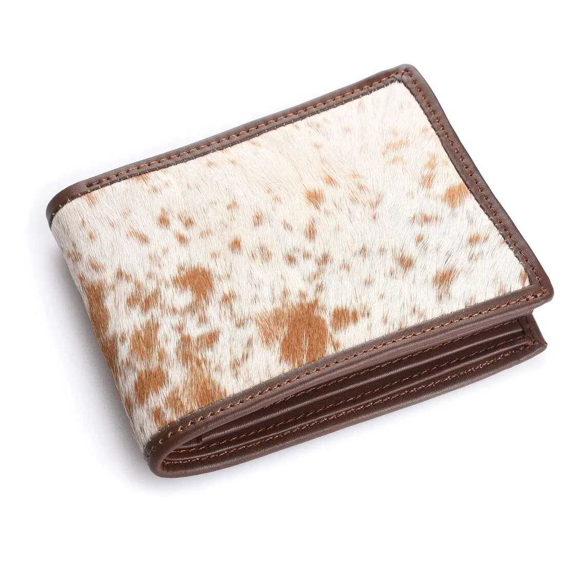 Factory Price Custom Make Mens Cow Hair On Wallets Latest Fashion Design Mens Cow Hair Leather Wallets