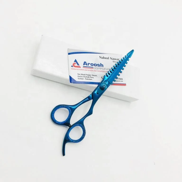 Ножницы Парикмахерские японские из нержавеющей стали профессиональные голубые плазменные для ухода за волосами и ножницы рыбы