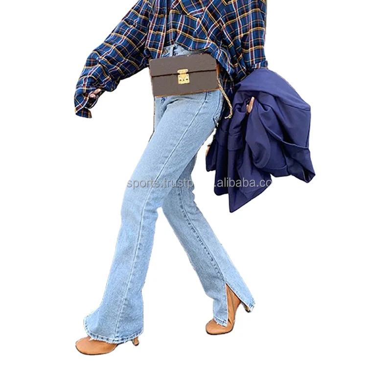 
Top Fashion Hot Sale Breathable Custom made top quality Low Rate women denim pant 