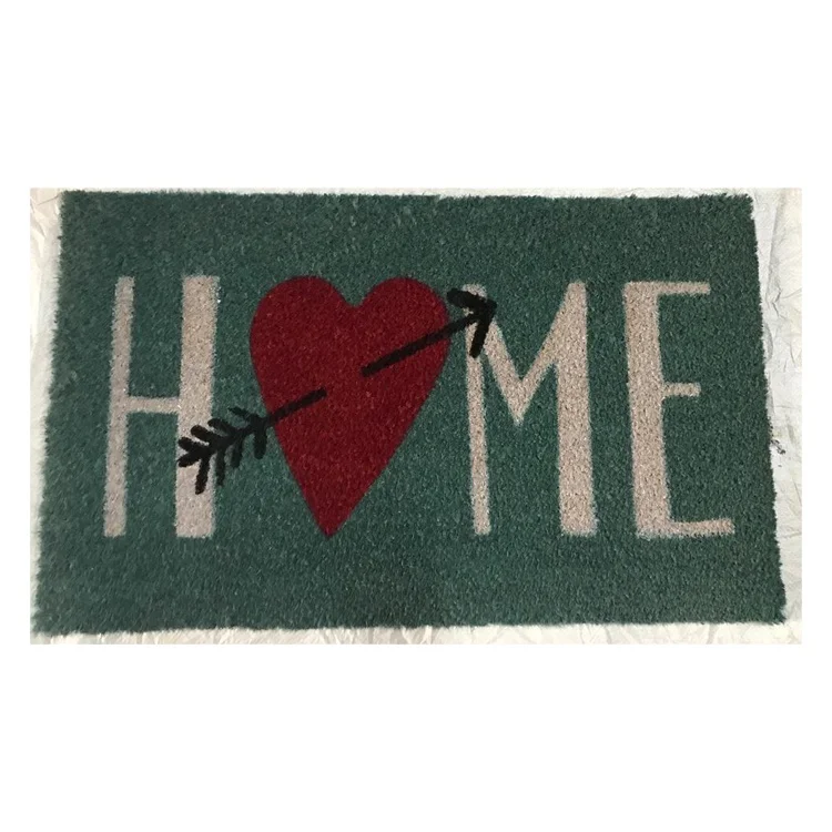 Discounted Market Price of Rectangle Shape Custom Pattern Printed Anti-slip PVC Door Mats for Home Usage for Bulk Buyers