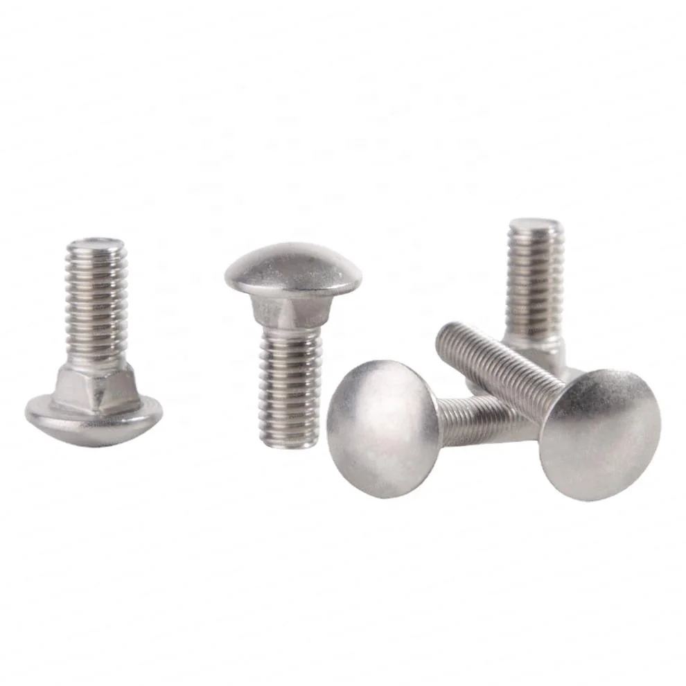 SDPSI DCT M6 M8 M10 M A2 304 из нержавеющей стали DIN603 ферма с круглой головкой квадратным вырезом Каретный болт для стойки L = -12