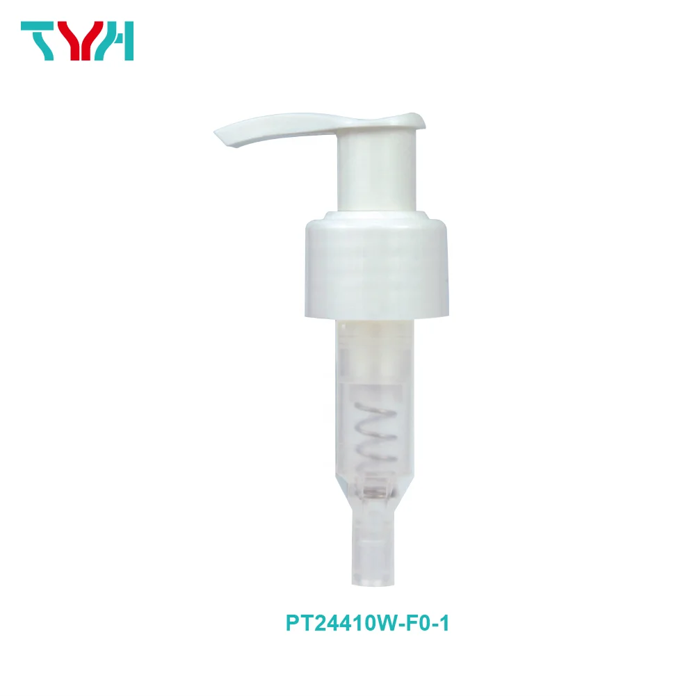 ПП белая 24/410 пластикового насоса с дозатором для жидкого мыла длинным носиком левым и правым замок личного ухода за кожей бутылка (PT24410W-F0-1)