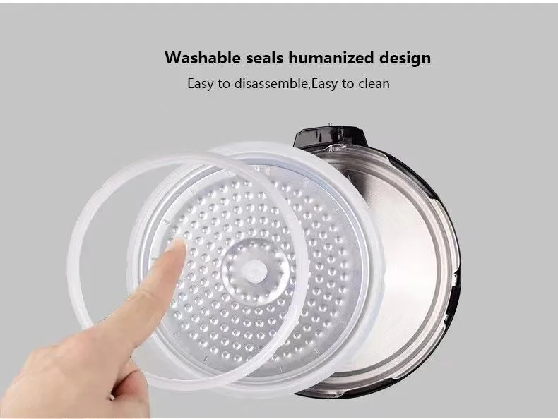 surgical steel 5 l 7 liters deep frying canner and electric airfry and pressure cooker with air fryer