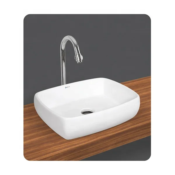 Best Selling Sanitary Ware Modern Rectangular Ceramic Wash Hand Basin Small Size Wall Hung Mounted Bathroom Sink
