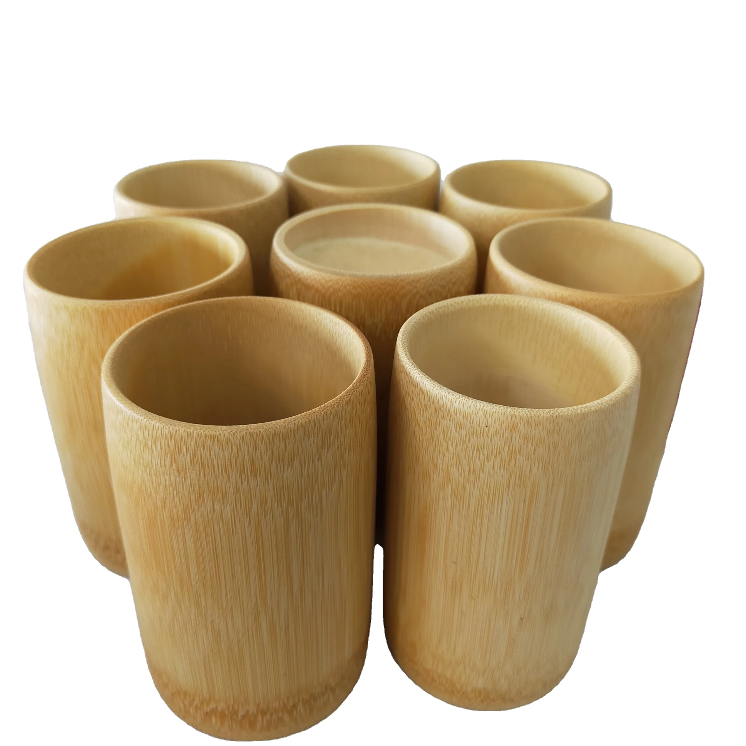Деревянная бамбуковая чашка деревянная для рукоделия экологичное ремесло подарок посуда питья Бамбуковая солома Кокосовая чаша