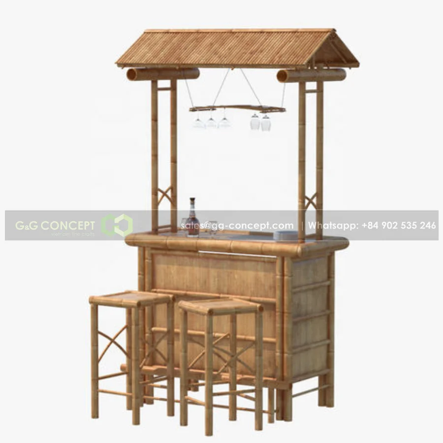 Wholesale Bamboo Tiki Bar Fair / Bamboo Tiki Bar Classic/ Supplier Bamboo Houses For Fairs
