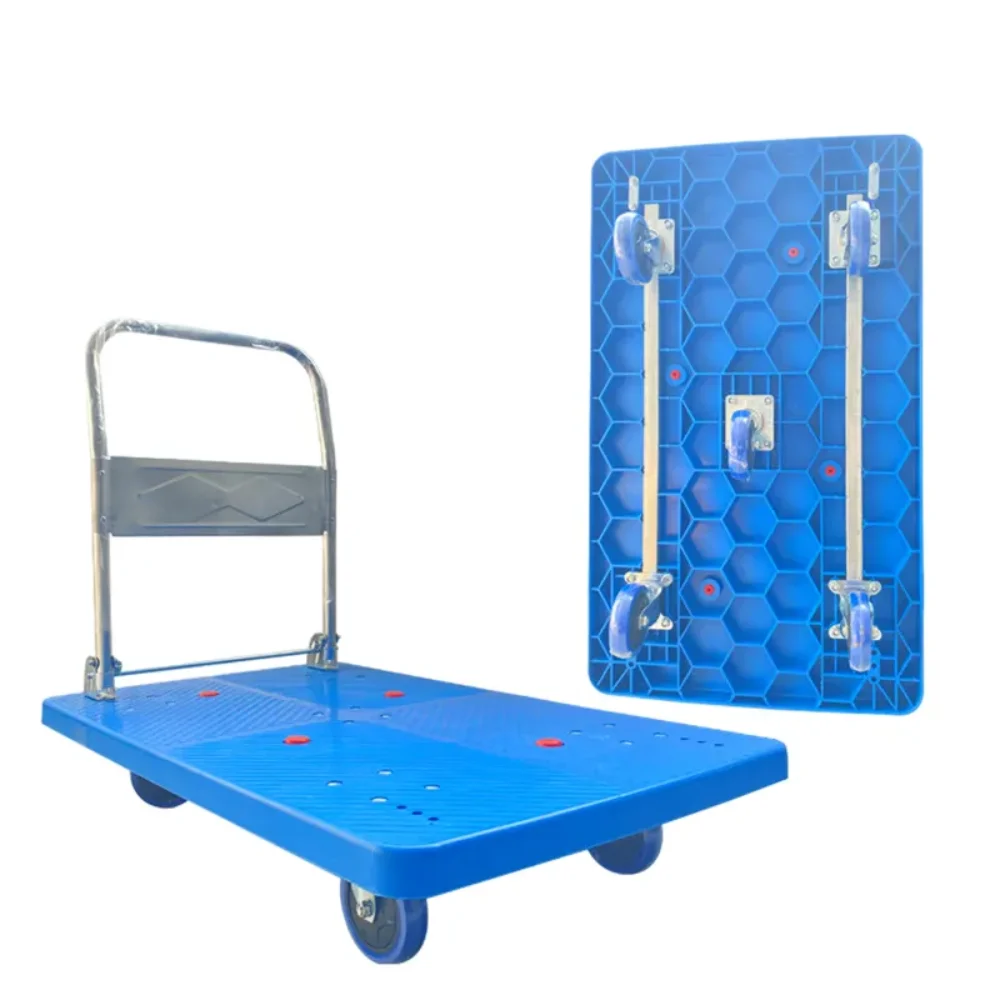 Durable 304 Stainless Steel Cargo Trolley for Warehouse Use Ladders & Scaffoldings Product Trolley for Warehouse