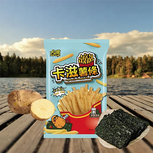 Картофельные чипсы 90 г со вкусом морских водорослей, бесплатный образец в наличии