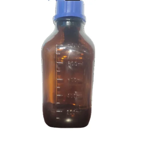 Perfect Packing Chemicals Amber Glass Square Reagent Bottle