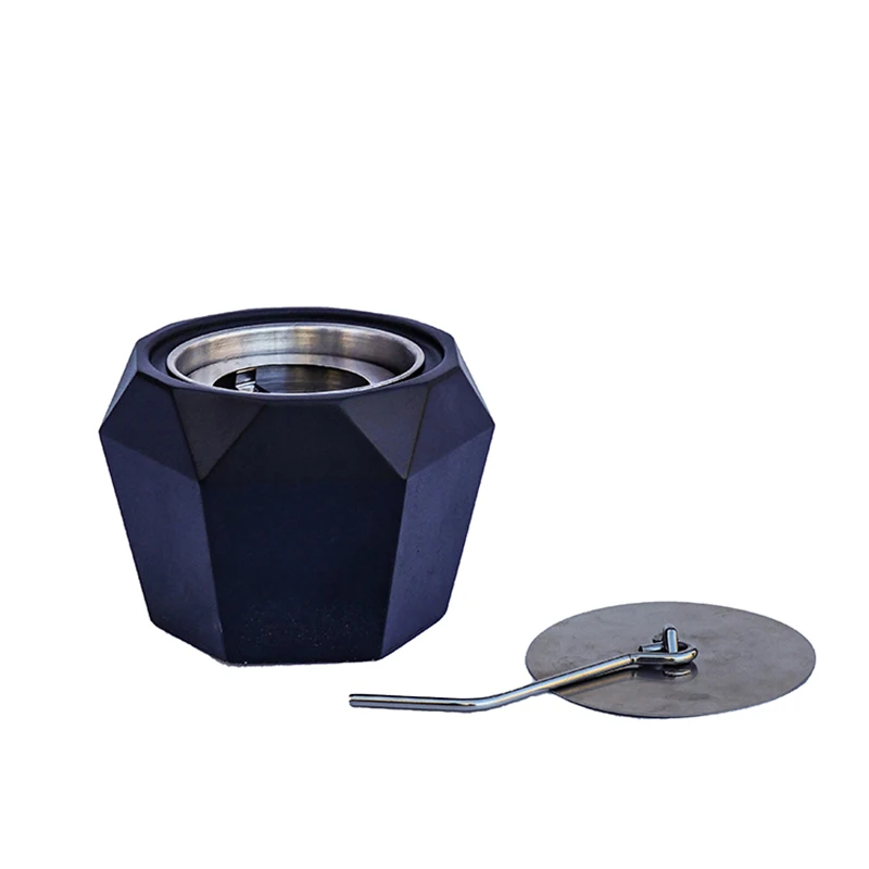 High Quality Table Top Fire Pit Bowl Factory Fireplaces Cement Fire Bowl Indoor Tabletop Concrete Fire Pit