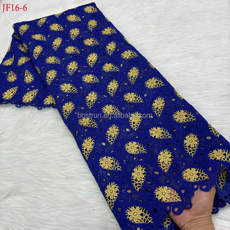 JF16  cord guipure lace materials latest lace fabric for nigerian party
