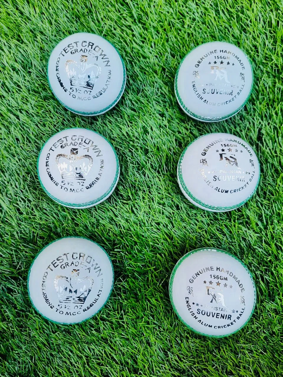 Пакистанский мяч для крикета Alum полностью ручной работы | Мужчины 156GM женщины 142gm Youth 135gm