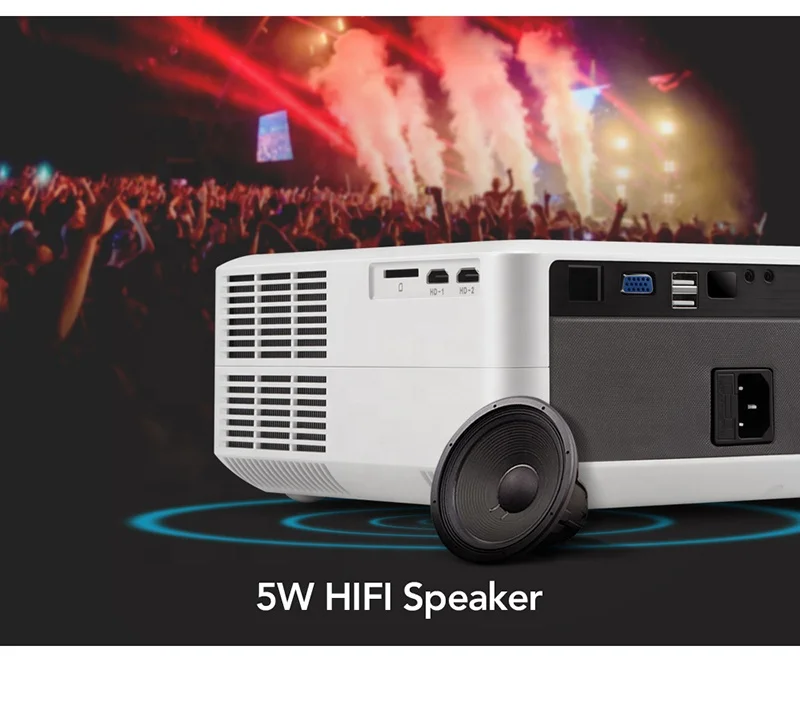 Full HD 1080P AUN AKEY6S Pro LED Projector Home Theater Android WIFI 4K Video Beamer Projector for Home Cinema