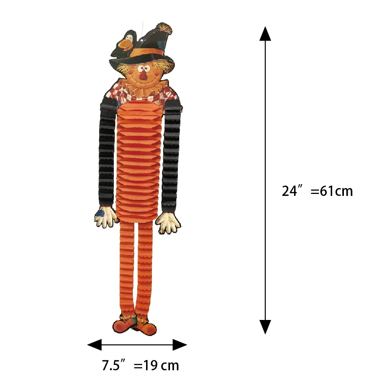 Halloween prop paper scarecrow CE-6671