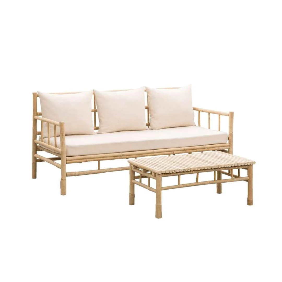 Bamboo Table and Chair, Natural Material, For Home Decor Indoor and Outdoor Furniture for Garden