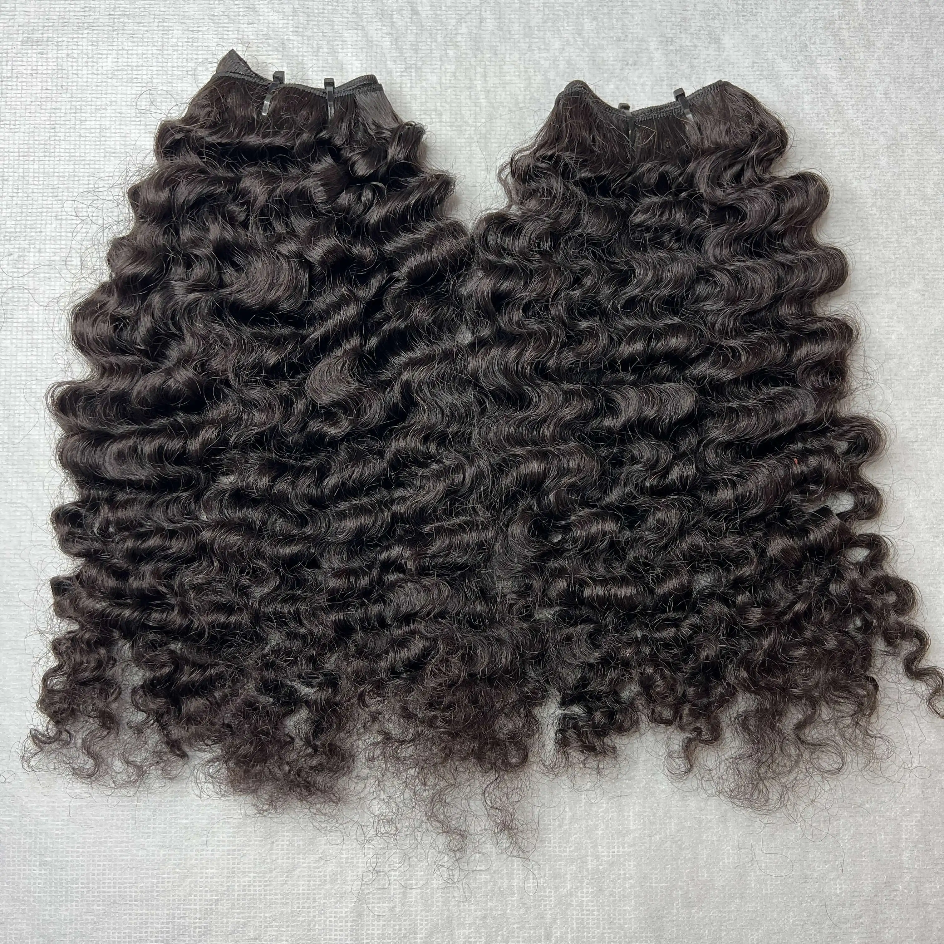 Direct Sell Hair Extensions 8 To 40 Inches Raw Hair Black Burmese Curly Genius Weft Machine Double Drawn Bundle From Qhair