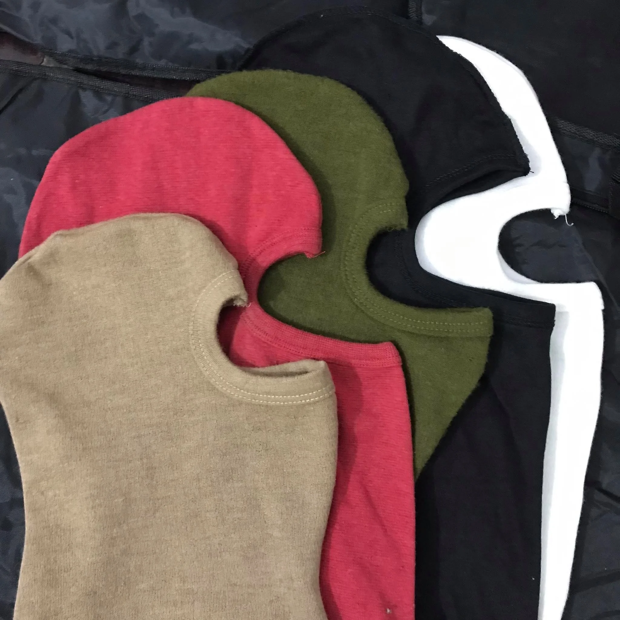 Wholesale Customized Outdoor Full Face Cover Single Hole Hat Ski Mask Embroidered Logo Design Cotton balaclava