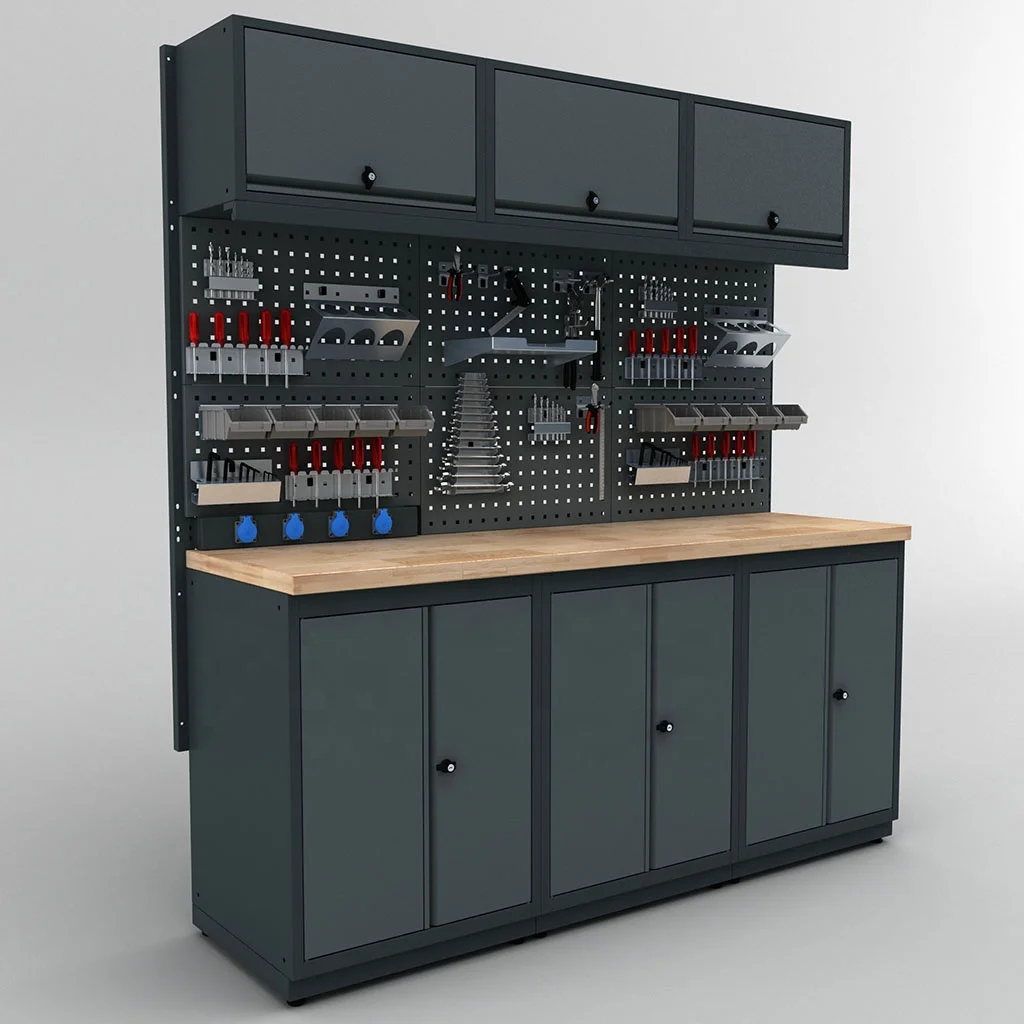 High Quality Metal Modular Tool Cabinet Storage System For Mechanic Garages Workshops Hobby Usage