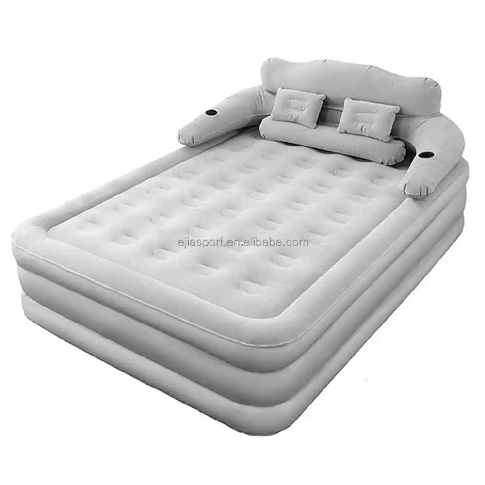 Easy to inflate Waterproof portable inflatable bed Adjustable inflatable mattress for family camping