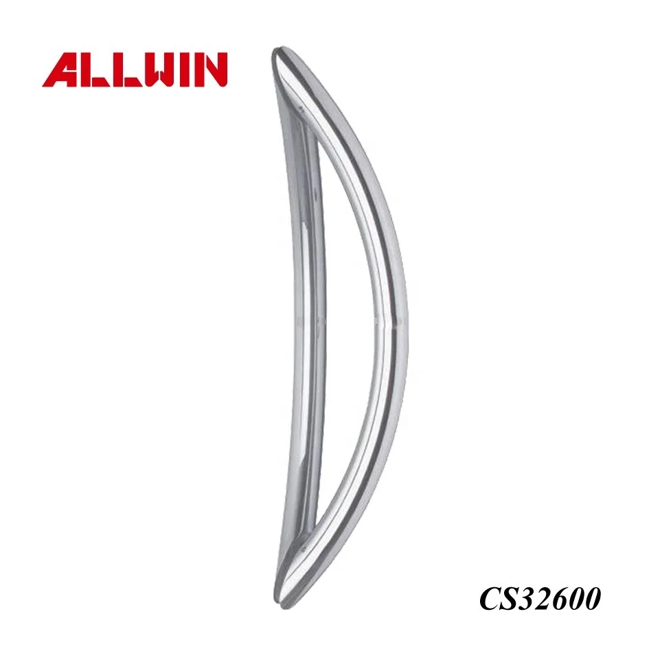 Modern Design Brushed Stainless Steel Push Pull Door & Window Handles Locking Ladder Pulls Hotels Wooden Windows Glass Windows