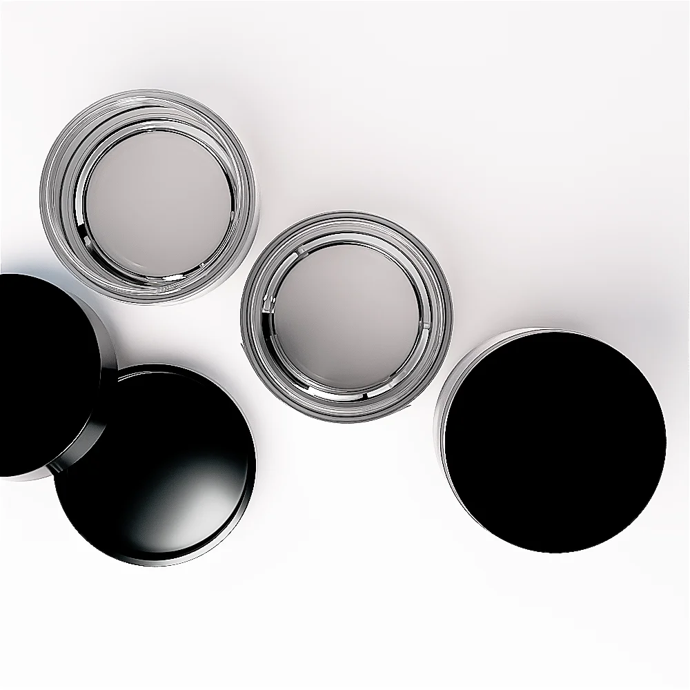 Food Grade HDPE PET Ball Shape Jar Empty Storage Container Round Clear Plastic Jars with Aluminum Lids INNORHINO